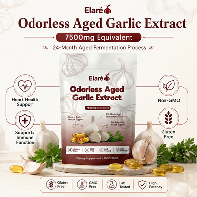 Elaré Odorless Aged Garlic Extract — 7,500mg