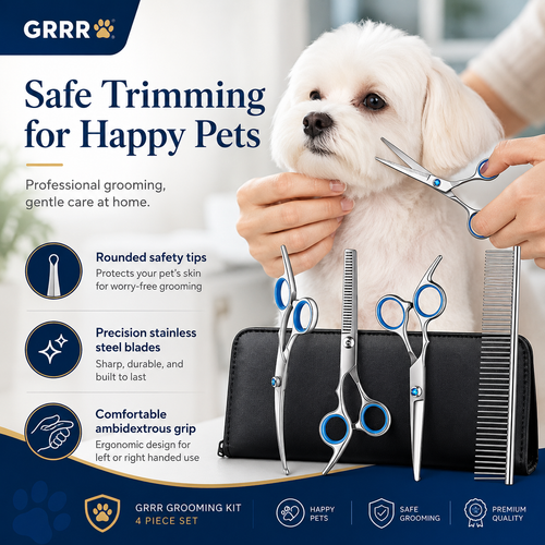 Professional Dog Grooming Scissors Set