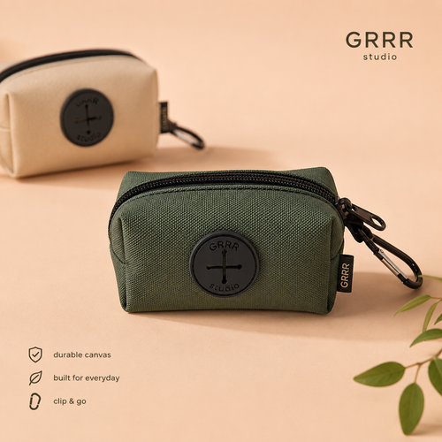 GRRR Canvas Poop Bag Holder