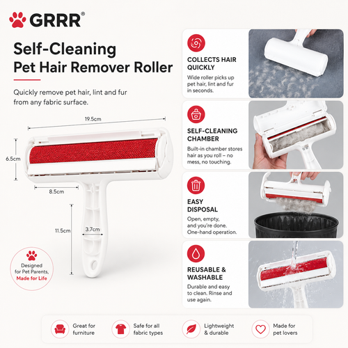 Reusable Pet Hair Roller