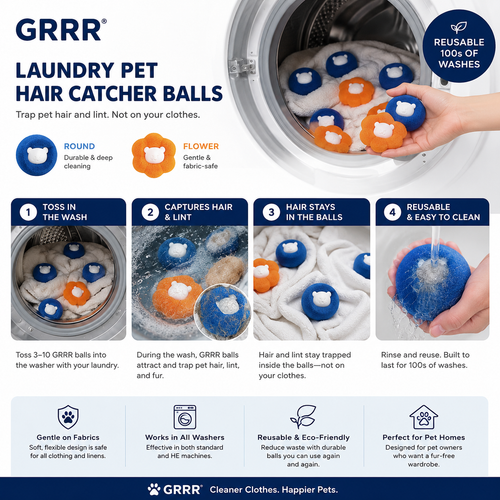 Laundry Pet Hair Catcher Balls