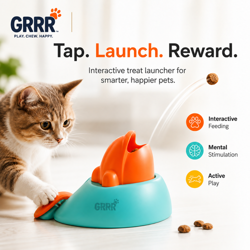 Interactive Treat Launcher Toy