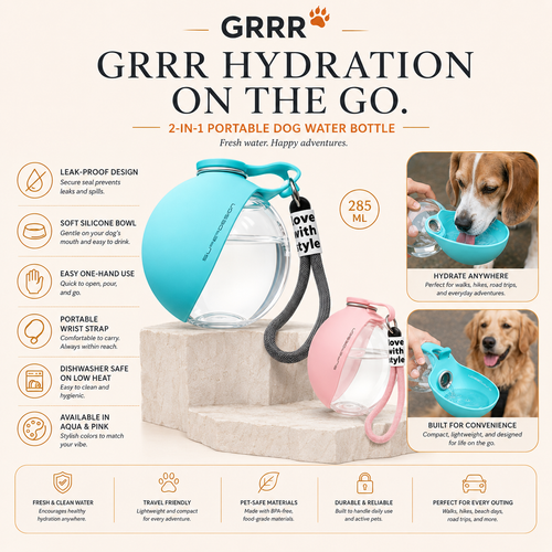 Portable Dog Water Bottle