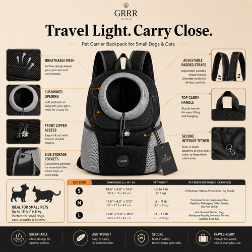 GRRR Pet Carrier Backpack