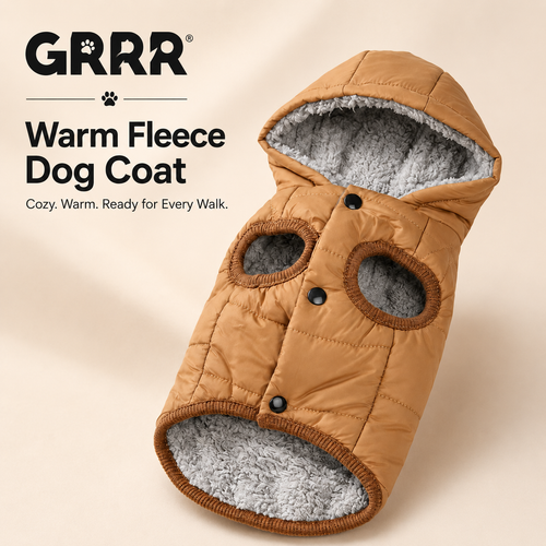 GRRR Warm Fleece Dog Coat