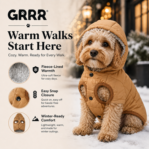GRRR Warm Fleece Dog Coat
