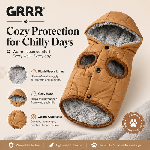 GRRR Warm Fleece Dog Coat