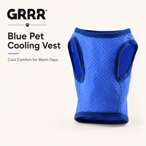 GRRR Blue Pet Cooling Vest